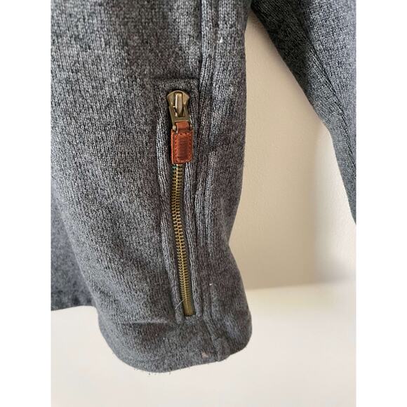 Vineyard Vines Pullover Quarter Zip Fleece Jacket Gray Size Small - Picture 4 of 9